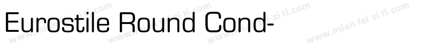 Eurostile Round Cond字体转换